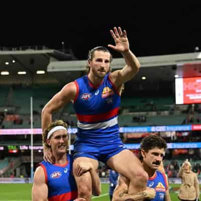 Dogs celebrate Bont milestone with tense win over Swans